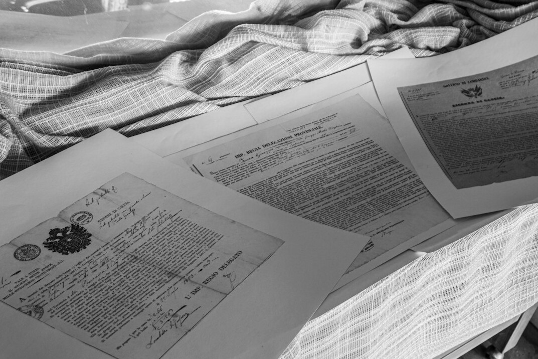 political documents on desk
